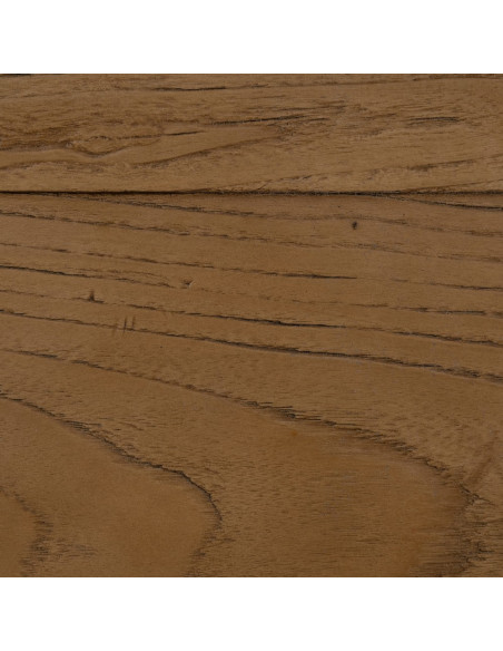 Grande Table à manger rustique chic Rectangulaire 12 personnes en Bois de chêne recyclé Marron Métal Noir Zuelia - 8