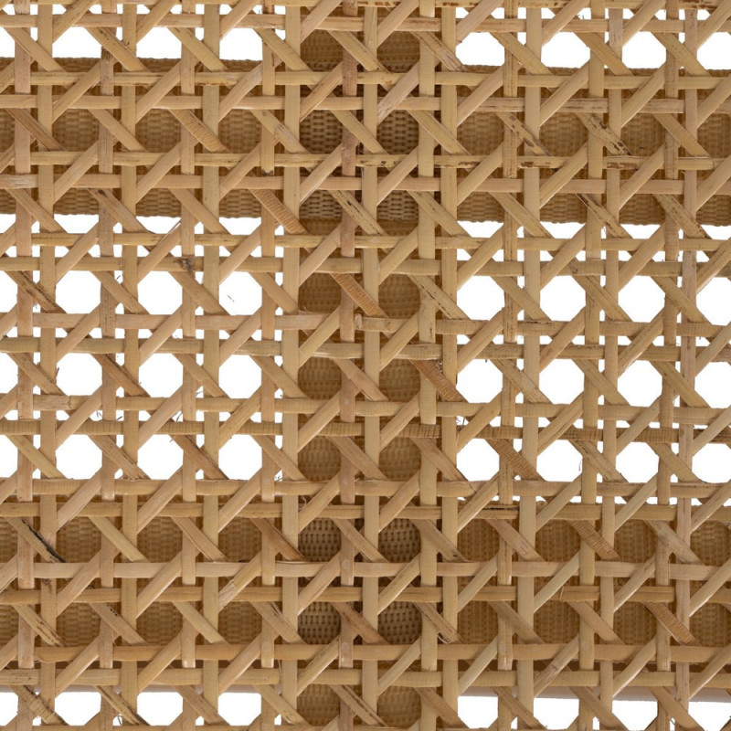 Repose-pieds moderne en Bois de teck Rotin Naturel Cannage Bayo - 4