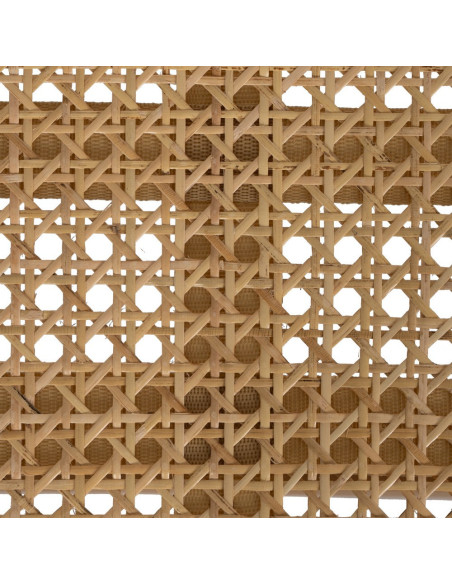 Repose-pieds moderne en Bois de teck Rotin Naturel Cannage Bayo - 4