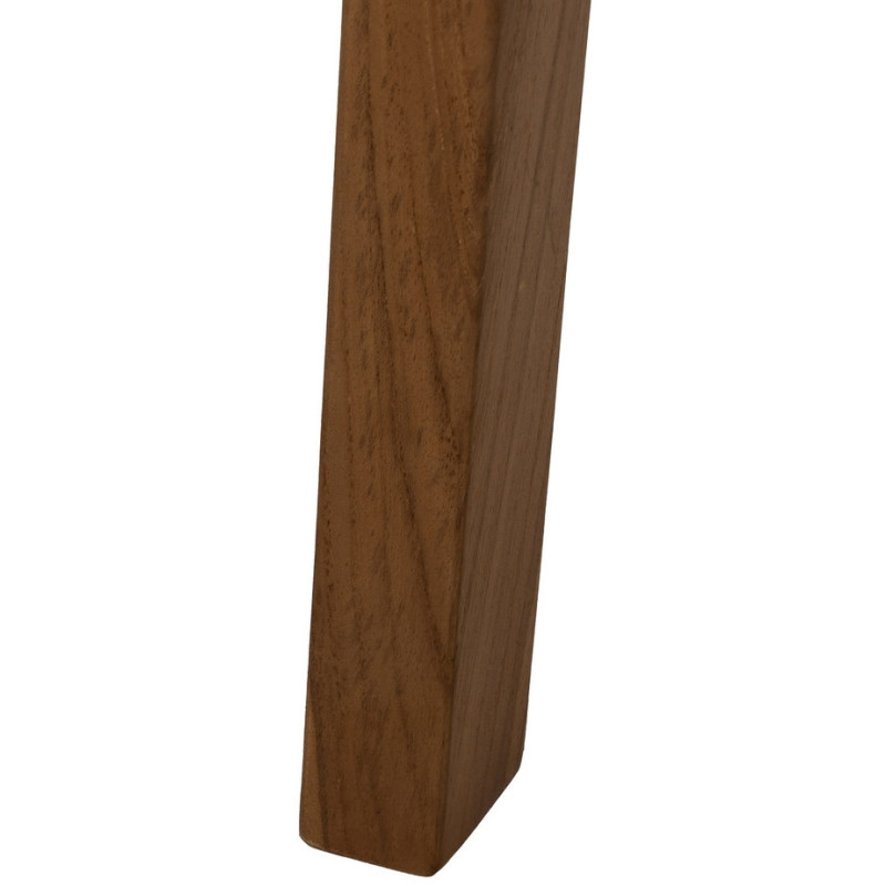 Repose-pieds moderne en Bois de teck Rotin Naturel Cannage Bayo - 7
