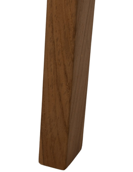 Repose-pieds moderne en Bois de teck Rotin Naturel Cannage Bayo - 7