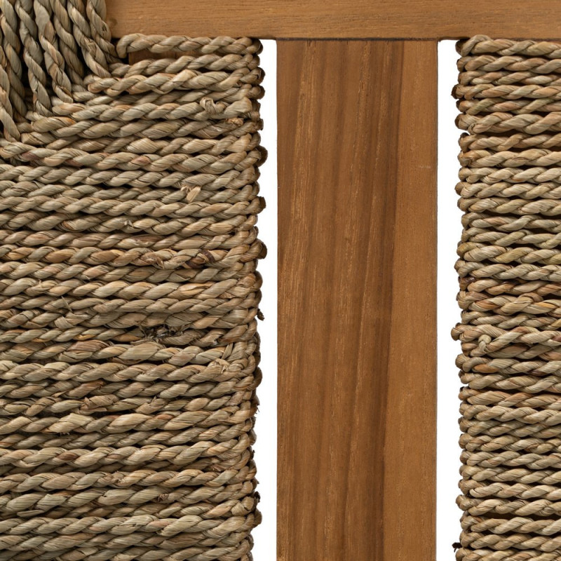 Banc en teck avec assise tressée 110 cm Woodwood Ixia - 5