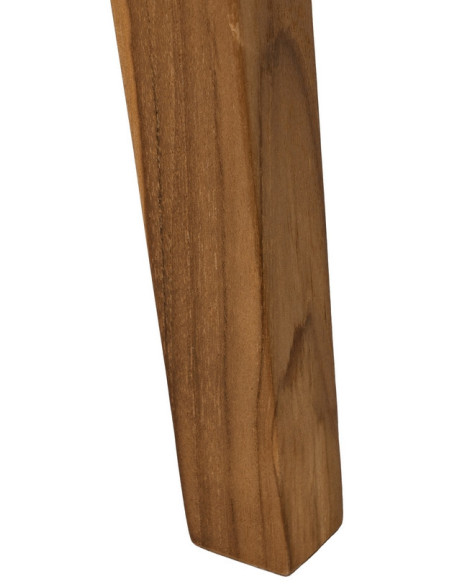 Banc en teck avec assise tressée 110 cm Woodwood Ixia - 8