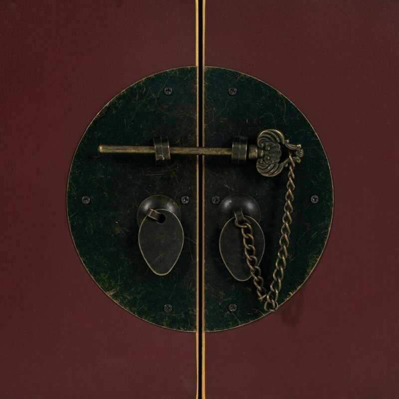 Chevet 2 portes 1 tiroir 1 étagère en Bois de sapin Tuile Oriente - 4