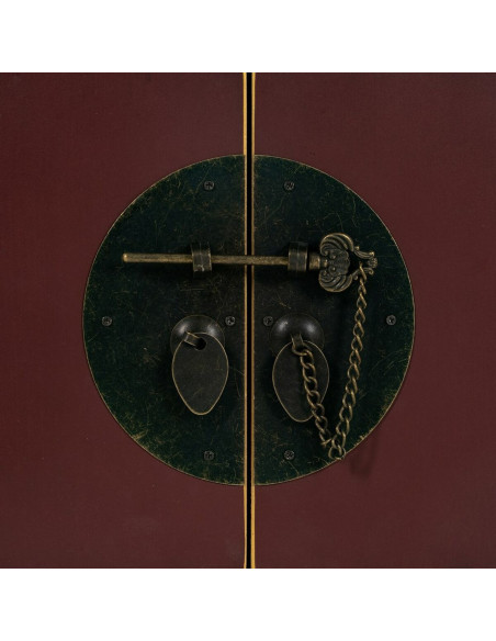 Chevet 2 portes 1 tiroir 1 étagère en Bois de sapin Tuile Oriente - 4