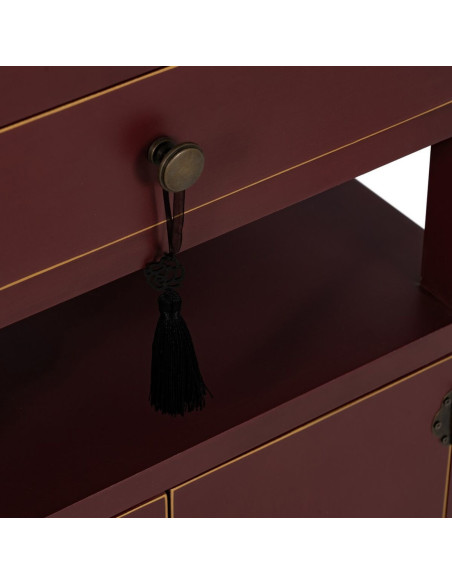 Chevet 2 portes 1 tiroir 1 étagère en Bois de sapin Tuile Oriente - 5