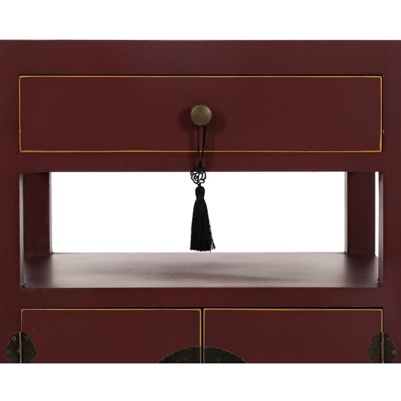 Chevet 2 portes 1 tiroir 1 étagère en Bois de sapin Tuile Oriente - 6