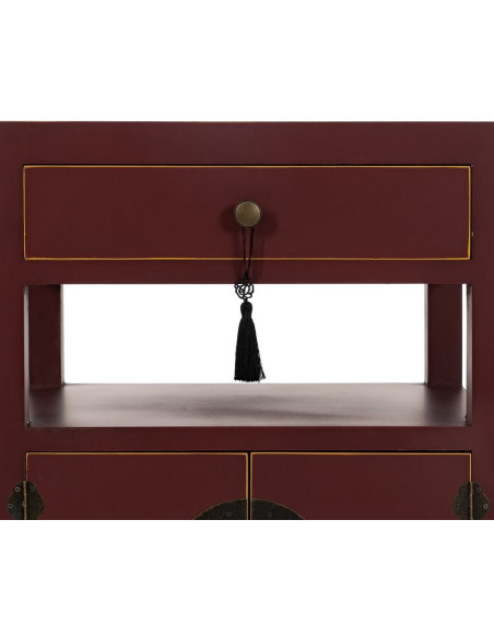 Chevet 2 portes 1 tiroir 1 étagère en Bois de sapin Tuile Oriente - 6