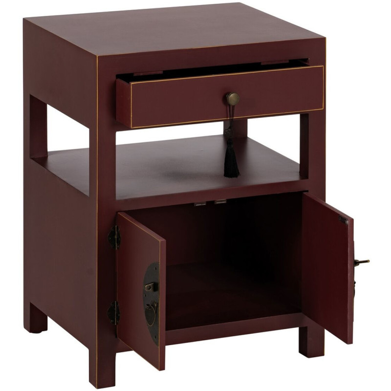 Chevet 2 portes 1 tiroir 1 étagère en Bois de sapin Tuile Oriente - 8