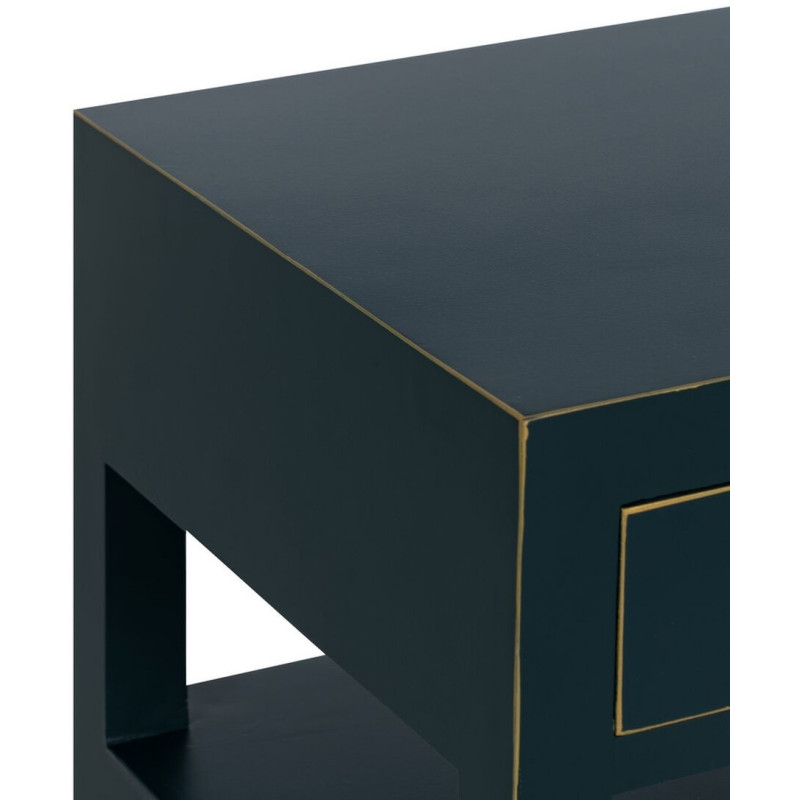 Chevet 2 portes 1 tiroir 1 étagère en Bois de sapin Bleu Oriente - 7