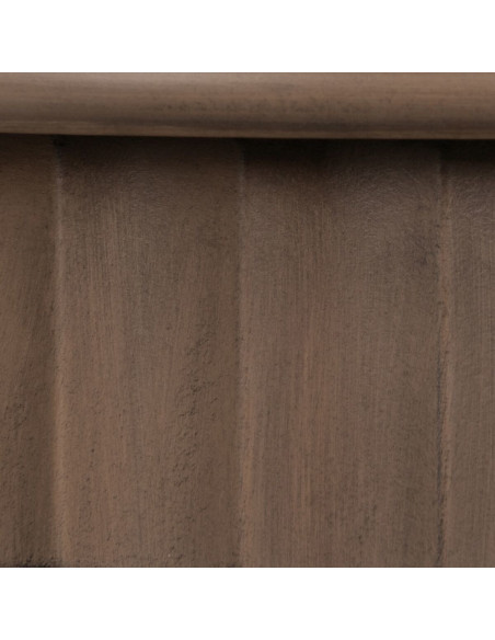 Table d'appoint Ovale 1 étagère en Bois de pin Marron Margy - 7