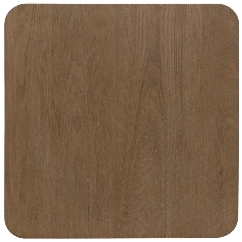 Table d'appoint Carrée en Bois de sapin Naturel Métal Noir Paul - 2