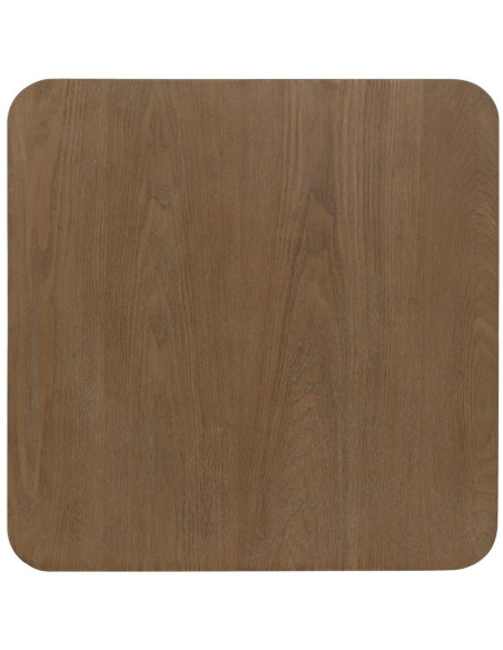 Table d'appoint Carrée en Bois de sapin Naturel Métal Noir Paul - 2