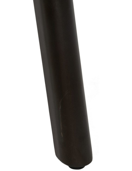 Table d'appoint Carrée en Bois de sapin Naturel Métal Noir Paul - 3