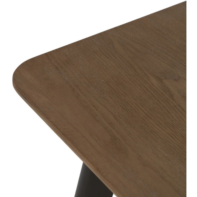 Table d'appoint Carrée en Bois de sapin Naturel Métal Noir Paul - 6