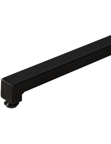 Table à manger Ronde 2 personnes en Bois Naturel Métal Noir Dulcia - 3