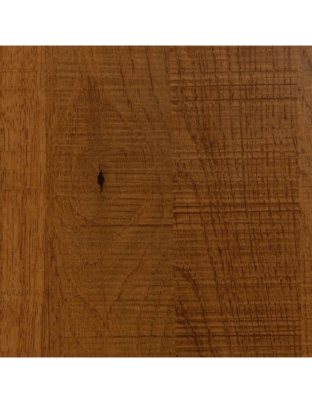 Table à manger Ronde 2 personnes en Bois Naturel Métal Noir Dulcia - 7