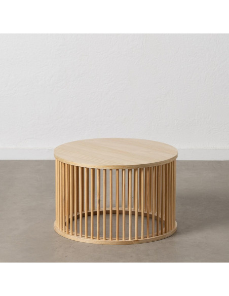 Table basse Ronde 60 cm en Bois de pin Naturel Stick - 2