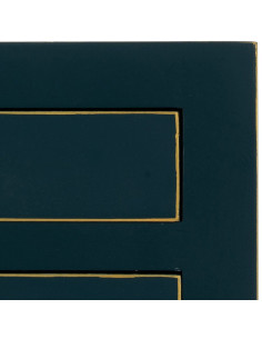 Console Rectangulaire 4 tiroirs en Bois de sapin Bleu Oriente - 2