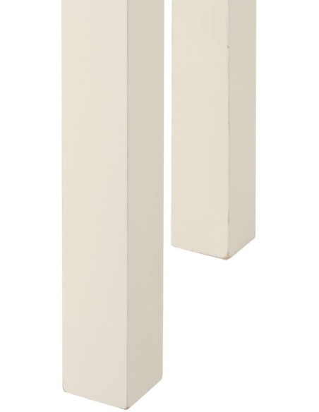 Console Rectangulaire 4 tiroirs en Bois de sapin Blanc Oriente - 2
