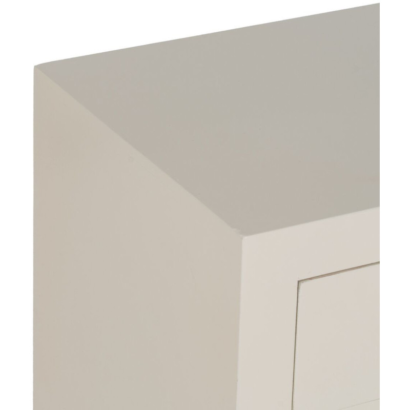 Console Rectangulaire 4 tiroirs en Bois de sapin Blanc Oriente - 5