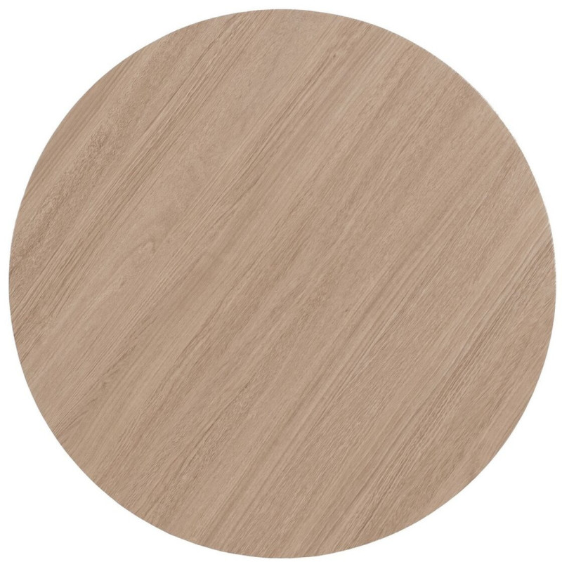 Table basse Ronde 65 cm en Bois Naturel Métal Noir Helena - 3