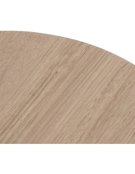 Table basse Ronde 65 cm en Bois Naturel Métal Noir Helena - 6