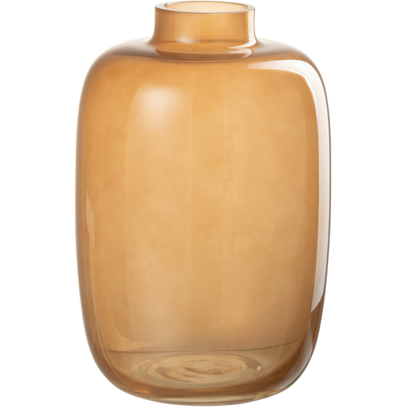 Vase Jarre Rita Hauteur 20 cm en Verre Orange - 1