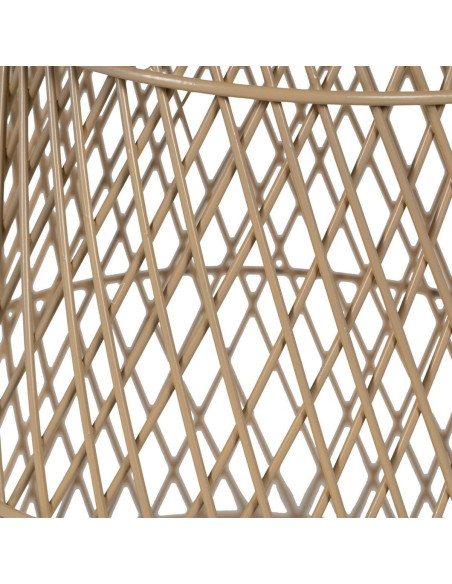 Table basse Ronde en Rotin Naturel Métal Rattan - 5
