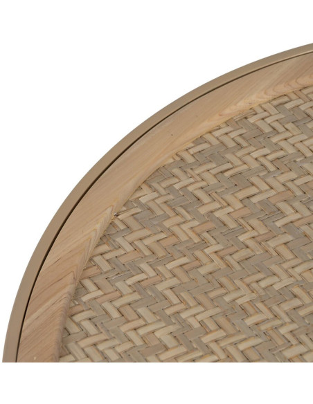 Table basse Ronde en Rotin Naturel Métal Rattan - 7