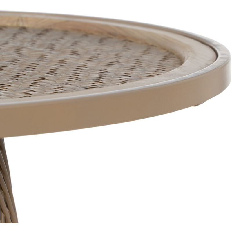 Table basse Ronde en Rotin Naturel Métal Rattan - 8