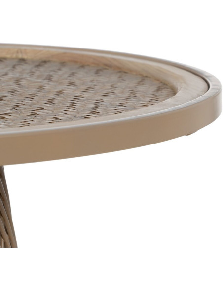 Table basse Ronde en Rotin Naturel Métal Rattan - 8