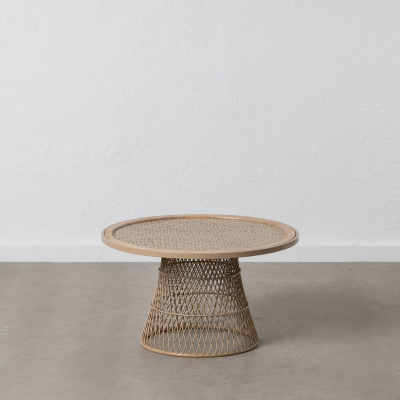 Table basse Ronde en Rotin Naturel Métal Rattan - 9