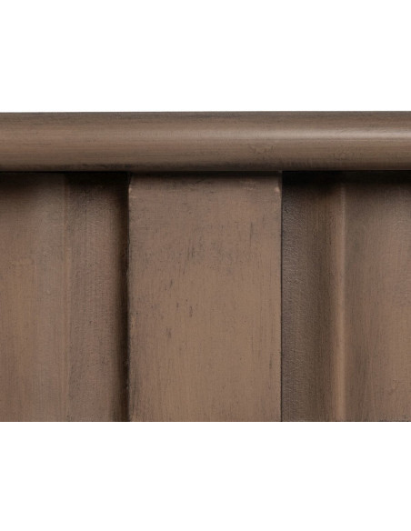 Console Demi-lune 1 étagère en Bois de pin Marron Margy - 4