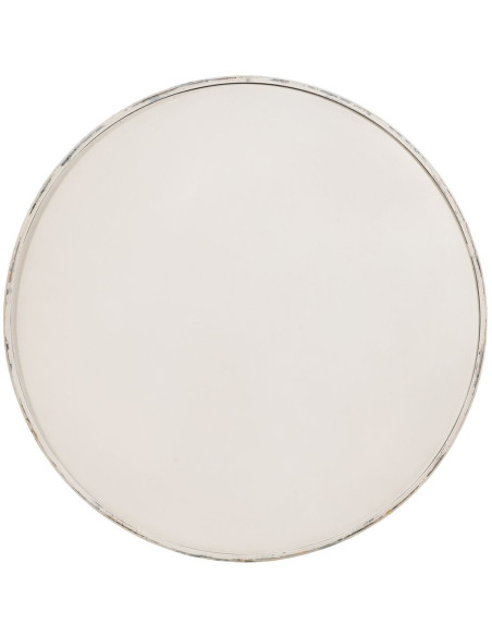 Table à manger Ronde 2 personnes en Métal Crème Nadine - 2