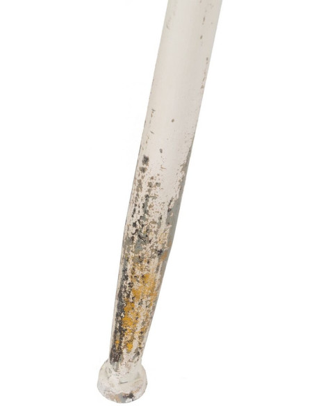 Table à manger Ronde 2 personnes en Métal Crème Nadine - 3