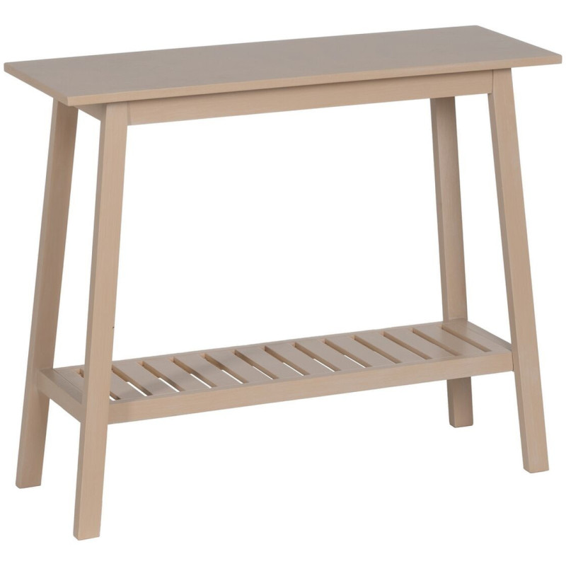 Console Rectangulaire 1 étagère en Bois de pin Crème Jodie - 1