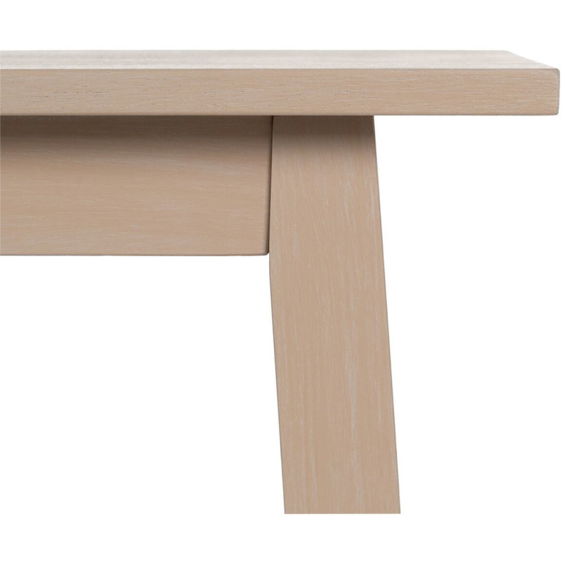 Console Rectangulaire 1 étagère en Bois de pin Crème Jodie - 4