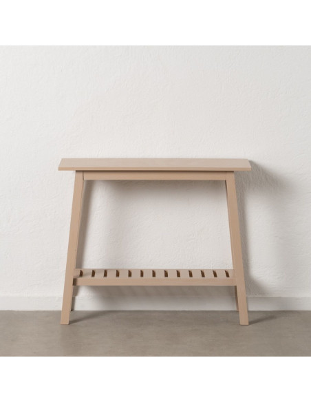 Console Rectangulaire 1 étagère en Bois de pin Crème Jodie - 7