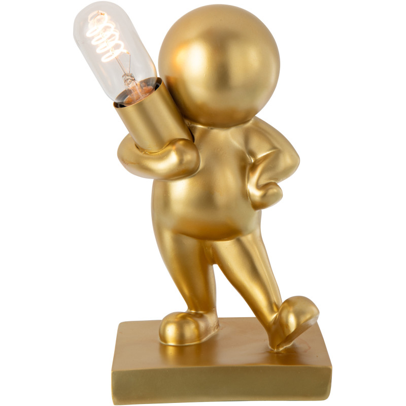 Lampe à poser originale design Bonhomme Hauteur 35 cm en Résine Doré Marcel - 3