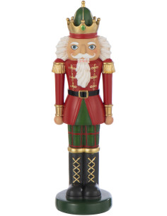 Coussin original Déco Noël Rectangulaire 60x40 en Coton Blanc Rouge Flocons de neige Flocéa - 1