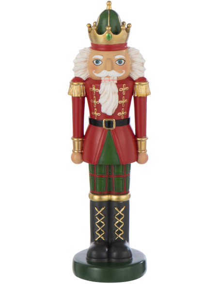 Coussin original Déco Noël Rectangulaire 60x40 en Coton Blanc Rouge Flocons de neige Flocéa - 1