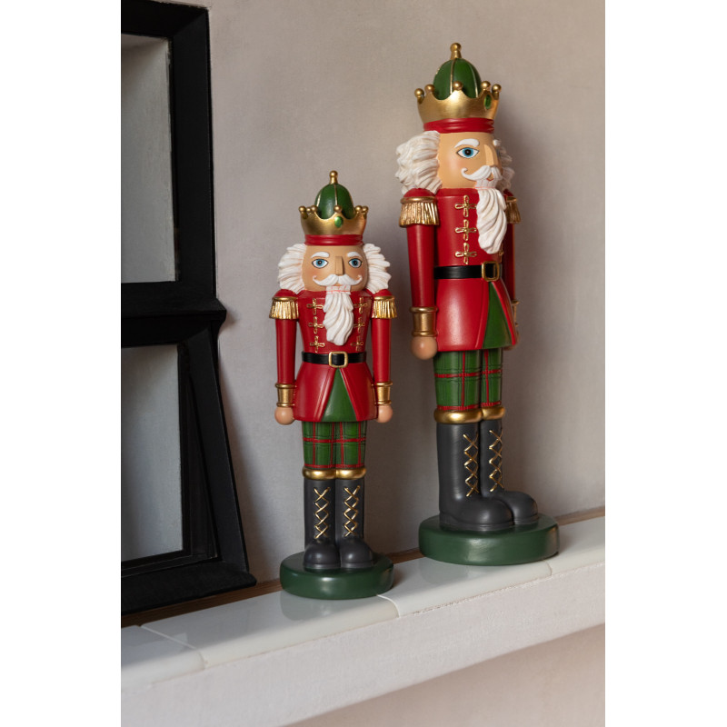 Coussin original Déco Noël Rectangulaire 60x40 en Coton Blanc Rouge Flocons de neige Flocéa - 2