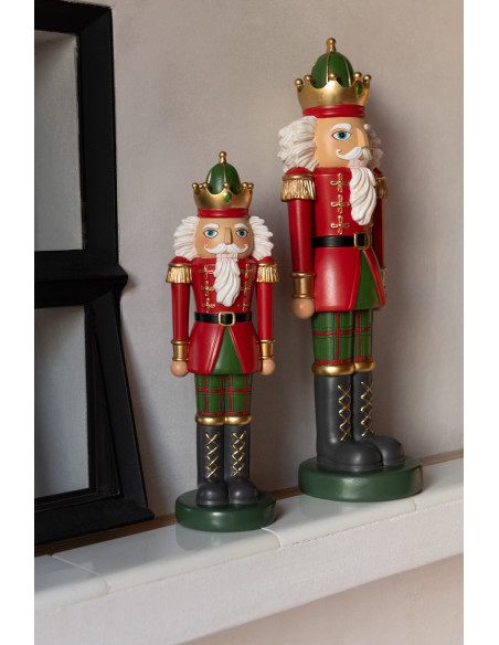 Coussin original Déco Noël Rectangulaire 60x40 en Coton Blanc Rouge Flocons de neige Flocéa - 2