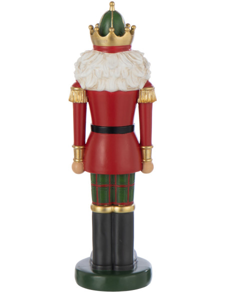 Coussin original Déco Noël Rectangulaire 60x40 en Coton Blanc Rouge Flocons de neige Flocéa - 3