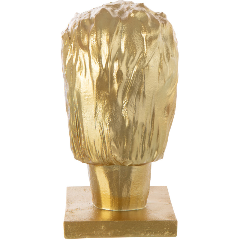 Statuette déco originale buste Einstein Hauteur 25 cm en Résine Doré Albert - 4