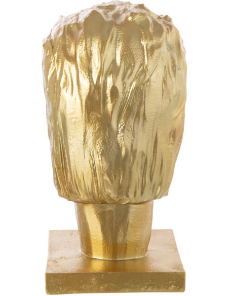 Statuette déco originale buste Einstein Hauteur 25 cm en Résine Doré Albert - 4