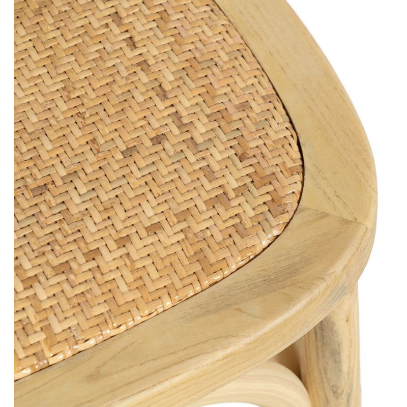 Chaise Bistro en Bois d'orme Naturel Rotin Tallia - 2