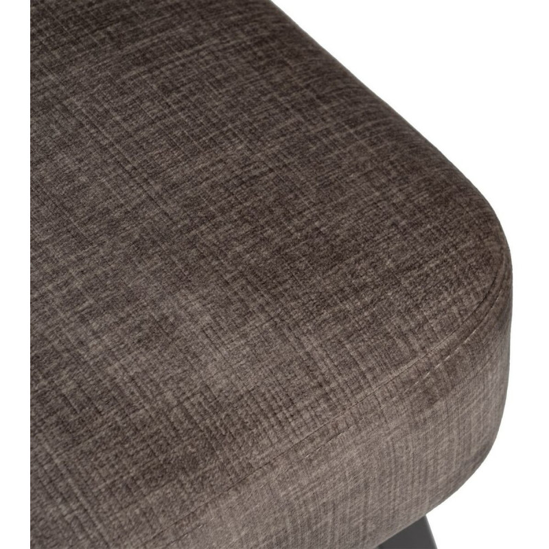 Fauteuil en Polyester Gris Métal Noir Marlee - 2