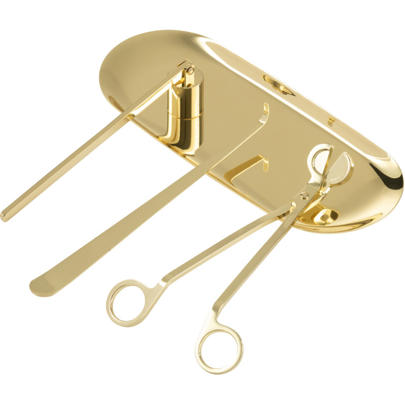Kit Éteignoir à bougie moderne chic en Métal Doré Cadlo - 2